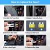 imageJOREST 180Pcs Fuse Kit60 Mini Car Fuses Assortment  60 Standard Blade Automotive Fuses  60 Micro Fuses Auto  1 Puller 11 Specifications 2Amp 3A 5A 75A 10A 15A 20A 25A 30A 35A 40A180 Micro  Mini  Standard