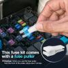 imageJOREST 180Pcs Fuse Kit60 Mini Car Fuses Assortment  60 Standard Blade Automotive Fuses  60 Micro Fuses Auto  1 Puller 11 Specifications 2Amp 3A 5A 75A 10A 15A 20A 25A 30A 35A 40A120pcs Standard