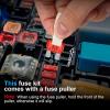 imageJOREST 180Pcs Fuse Kit60 Mini Car Fuses Assortment  60 Standard Blade Automotive Fuses  60 Micro Fuses Auto  1 Puller 11 Specifications 2Amp 3A 5A 75A 10A 15A 20A 25A 30A 35A 40A168Pcs Mini  Standard