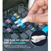 imageJOREST 180Pcs Fuse Kit60 Mini Car Fuses Assortment  60 Standard Blade Automotive Fuses  60 Micro Fuses Auto  1 Puller 11 Specifications 2Amp 3A 5A 75A 10A 15A 20A 25A 30A 35A 40A360pcs Micro2MicroMiniStandard