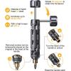 imageJOREST 19 in 1 Multibit Screwdriver Set EDC Multi Screwdriver Tool All in One Birthday Gifts Ideas for Men Him Dad Magnetic Screw Driver with Torx Phillips Hex Pocket Repair Kit for Bike FurnitureBlack Gold