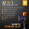 imageJOREST 32In1 Small Precision Screwdriver Set Magnetic Valentines Day Gifts Gadgets Gifts for Men Him Multi Bit Mini Repair Tool Kit with Torx for Electronic Glasses PS54 Camera Phone Laptop