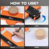 imageJOREST Contour Gauge with Lock 10 Inch Gifts Ideas for Men Dad Carpenter Handyman Profile Tool for Tile Flooring Carpet laying Woodworking Measuring AngleShapeOutlineEdge10 Inch