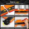 imageJOREST Contour Gauge with Lock 10 Inch Gifts Ideas for Men Dad Carpenter Handyman Profile Tool for Tile Flooring Carpet laying Woodworking Measuring AngleShapeOutlineEdge15 Inch Package
