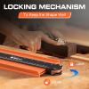 imageJOREST Contour Gauge with Lock 10 Inch Gifts Ideas for Men Dad Carpenter Handyman Profile Tool for Tile Flooring Carpet laying Woodworking Measuring AngleShapeOutlineEdge10 Inch