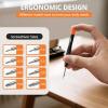imageJOREST Eyeglass Repairing Kit Eyeglass Repair Tool Kit including Small Screws Nose Pads Tweezer Cleaning Cloth and Precision Screwdrivers Suitable for Eyeglasses Sunglasses and Rimless Glasses