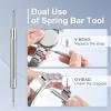 imageJOREST Watch Battery Replacement Tool Kit Watch Back Removal Adjustable Watch Wrench Rotary Opener Cover Remover for Watch Repair Case Spanner for Watch Opening Caseback wrench Spring Bar Tool