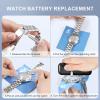 imageJOREST Watch Battery Replacement Tool Kit Watch Back Removal Adjustable Watch Wrench Rotary Opener Cover Remover for Watch Repair Case Spanner for Watch Opening Caseback wrench Spring Bar Tool