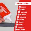 imageLoctite Extreme Glue Strong All Purpose Glue for Wood Metal Leather Pastic ampamp More  Dries Clear  162 oz Tube 1 Pack1 Pack