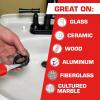 imageLoctite Silicone Sealant Clear 27 fl oz Tube 1 Pack  100 Waterproof Sealant for Glass Ceramic Wood Plastic ampamp More6 Pack 27 oz Tubes