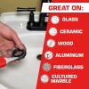 imageLoctite Silicone Sealant Clear 27 fl oz Tube 1 Pack  100 Waterproof Sealant for Glass Ceramic Wood Plastic ampamp MoreSingle 27 Oz Tube