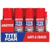 imageLoctite Tite Foam Gaps ampamp Cracks Spray Foam Sealant 12 fl oz Can 1 Pack  Polyurethane Expanding InsulationBundle