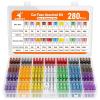 imageJOREST 180Pcs Fuse Kit60 Mini Car Fuses Assortment  60 Standard Blade Automotive Fuses  60 Micro Fuses Auto  1 Puller 11 Specifications 2Amp 3A 5A 75A 10A 15A 20A 25A 30A 35A 40A280pcs Mini  Standard
