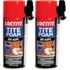 imageLoctite Tite Foam Big Gaps Spray Foam Sealant 12 fl oz Can 1 Pack  Polyurethane Expanding Insulation1 Count Pack of 2