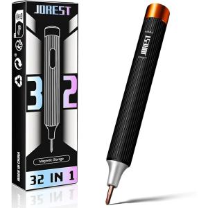 imageJOREST 32In1 Small Precision Screwdriver Set Magnetic Valentines Day Gifts Gadgets Gifts for Men Him Multi Bit Mini Repair Tool Kit with Torx for Electronic Glasses PS54 Camera Phone Laptop