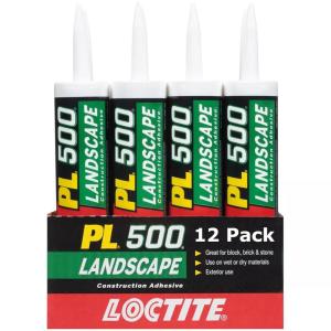 imageLoctite PL 500 Landscape Block and Paver VOC Construction Adhesive Tan 10 fl oz Cartridge 1 Pack12 Pack