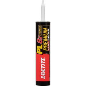 imageLoctite PL Premium Fast Grab Polyurethane Construction Adhesive Gray 10 fl oz Cartridge 1 PackPack of 1