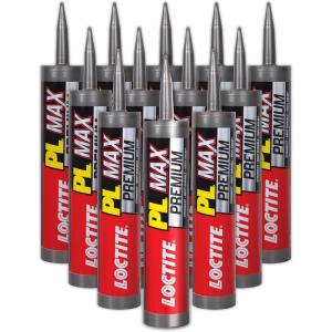 imageLoctite PL Premium Max Construction Adhesive 9 fl oz Cartridge 1 Pack  Versatile Construction Glue for Wood Concrete Stone ampamp More12 Pack