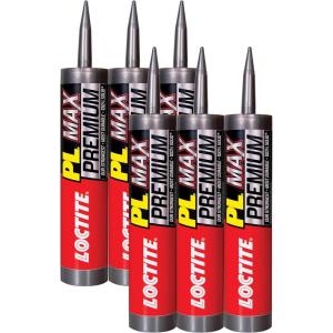 imageLoctite PL Premium Max Construction Adhesive 9 fl oz Cartridge 1 Pack  Versatile Construction Glue for Wood Concrete Stone ampamp More6 Pack