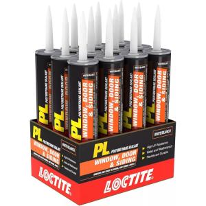 imageLoctite PL Window Door ampamp Siding Polyurethane Sealant White 10 fl oz Cartridge 1 PackWhite