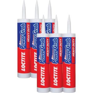 imageLoctite Power Grab Express Heavy Duty Construction Adhesive 9 fl oz Cartridge 1 Pack  Versatile Constuction Glue for Wood Wall Tile Foam Board ampamp More6 Pack