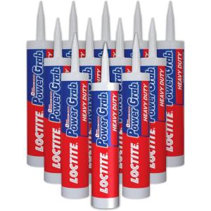 imageLoctite Power Grab Express Heavy Duty Construction Adhesive 9 fl oz Cartridge 1 Pack  Versatile Constuction Glue for Wood Wall Tile Foam Board ampamp More12 Pack