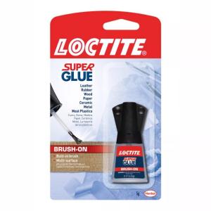 imageLoctite Super Glue Brush On Liquid Clear 017 fl oz Bottle 1 Pack  Superglue for Leather Wood Metal Crafts ampamp Repair Cyanoacrylate Adhesive Instant Glue Quick Dry6 Pack