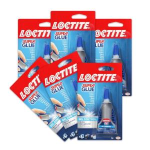 imageLoctite Super Glue Gel Control Clear 014 fl oz Bottle 1 Pack  Superglue for Plastic Wood Metal Crafts ampamp Repair Cyanoacrylate Adhesive Instant Glue Quick Dry6 Pack