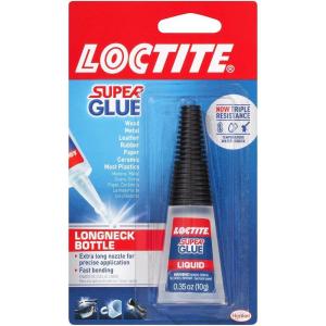 imageLoctite Super Glue Liquid Longneck Bottle Clear 035 fl oz Bottle 1 Pack  Superglue for Plastic Wood Metal Crafts ampamp Repair Cyanoacrylate Adhesive Instant Glue Quick Dry035 fl oz Pack of 1