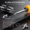 imageJOREST 25 in 1 Multi Bit Screwdriver Set Portable Multi Screwdriver Tool All in One Tool Gifts for Men Magnetic Screw Driver with Torx Philips Hex Slotted Square Repair Kit for Bicycle Toys
