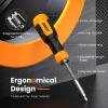 imageJOREST 25 in 1 Multi Bit Screwdriver Set Portable Multi Screwdriver Tool All in One Tool Gifts for Men Magnetic Screw Driver with Torx Philips Hex Slotted Square Repair Kit for Bicycle Toys