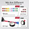 imageJOREST 4Pcs 16AWG Standard Blade Fuse Adapter 12V32V AddaCircuit Fuse Tape Holder with 14Pcs Standard 2A 3A 5A 75A 10A 15A 20A 25A 30A Automotive Fuses Electrical TapePuller