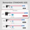 imageJOREST 4Pcs 16AWG Standard Blade Fuse Adapter 12V32V AddaCircuit Fuse Tape Holder with 14Pcs Standard 2A 3A 5A 75A 10A 15A 20A 25A 30A Automotive Fuses Electrical TapePuller