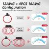 imageJOREST 5pcs 12116AWG4 Stabdard Inline Fuse Holder ATCATO Blade Automotive Fuse Holder for CarTruckMotorcycle  14pcs Standard Fuses2A 3A 5A 75A 10A 15A 20A 25A 30A 35A  Fuse Puller Tapes
