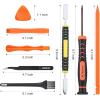 imageJOREST Repair Kit for Xbox One360X PS4 PS3 PS5 PH0 T6 T8 T10 Torx Security Screwdriver CrowbarsTweezers Cleaning Tool for Controller and ConsoleXBOX