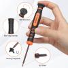 imageJOREST Screwdriver Kit for Switch 6Pcs Repair Set with Triwing Y00Y1Phillips PH000 Tweezers Crowbar Triangle Pry for Switch Lite Joycon Controller Wii Gameboy Advance SP Gamecube