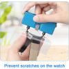 imageJOREST Watch Battery Replacement Kit Watch Back Remover for Rotate Open Watch Cover Watch Opening Tool Watch Strap Removal Watch Case Opener with Antiscratch film Spring Bar Instruction Manual