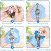 imageJOREST Watch Battery Replacement Kit Watch Back Remover for Rotate Open Watch Cover Watch Opening Tool Watch Strap Removal Watch Case Opener with Antiscratch film Spring Bar Instruction Manual