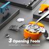 imageJOREST Watch Battery Replacement Kit Watch Repair Screwdriver Watch Band Replacement tool Watch Wrench Back Remover Watch Case Opener Watch Back Remover Holder Spring bar Tweezers