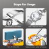 imageJOREST Watch Battery Replacement Kit Watch Repair Screwdriver Watch Band Replacement tool Watch Wrench Back Remover Watch Case Opener Watch Back Remover Holder Spring bar Tweezers