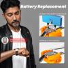 imageJOREST Watch Battery Replacement Kit Watch Repair Screwdriver Watch Band Replacement tool Watch Wrench Back Remover Watch Case Opener Watch Back Remover Holder Spring bar Tweezers