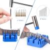 imageJOREST Watch Link Removal Tool Kit Watch Band Tool for Watch Repair Bracelet Adjustment Replacement and Resizing Watch Strap Link Remover with 10 Spring Bars 10 Pins User Manual2