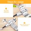 imageJOREST Watch Link Removal Tool Watch Band Tool Kit Repair Kit for Watch Bracelet Adjustment and Replacement and Resizing With User Manual Watch Link Remover 20PCS Spring Bars 13PCS Spare Needle
