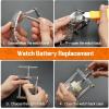 imageJOREST Watch Press Tool Set Back Case Closer for Closing the Cover Watch Battery Replacement Watch Opener Remover Repair Kit for Watches with A Pry Opening Only for Round Dials