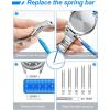 imageJOREST Watch Repair Tool Kit for Battery Replacement Strap Adjustment Resizing Watch Link Pin Remover Watch Opening Pry Knife Case Opener for Watch Back Removal with Watch Hammer Spring Bars