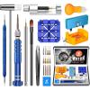 imageJOREST Watch Repair Kit for Watch Battery Replacement ampamp Watch Link Removal and Resizing ampamp Watch Opener Watch Repair Screwdriver Set Watch Wrench Back Remover Watch Cleaning Spring Bar Tool