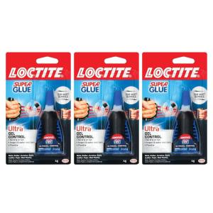 imageLoctite Super Glue Ultra Gel Control Clear 014 fl oz Bottle 2 Pack  Superglue for Plastic Wood Metal Crafts ampamp Repair Cyanoacrylate Adhesive Instant Glue Quick Dry3 Pack