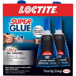 imageLoctite Super Glue Ultra Gel Control Clear 014 fl oz Bottle 2 Pack  Superglue for Plastic Wood Metal Crafts ampamp Repair Cyanoacrylate Adhesive Instant Glue Quick Dry2 Pack
